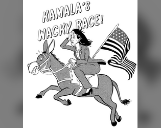 Kamala's Wacky Race!   - A Last Minute One-Page Presidential Campaign 