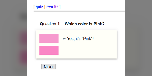 Cover image for Test your knowledge of pink