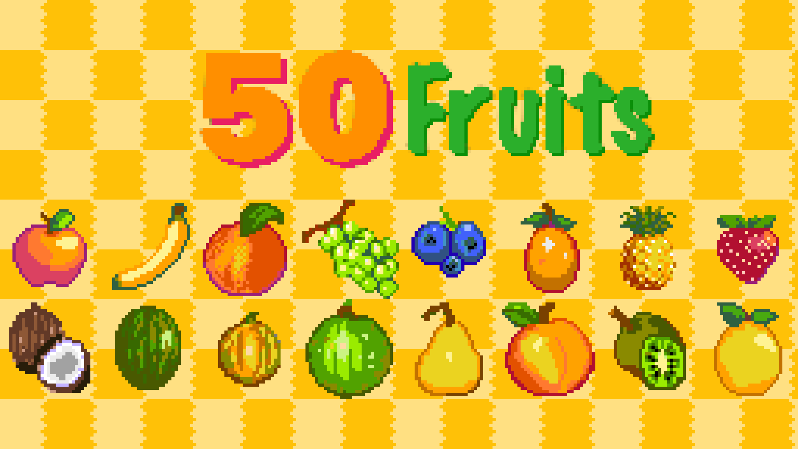 50 Fruit Sprites