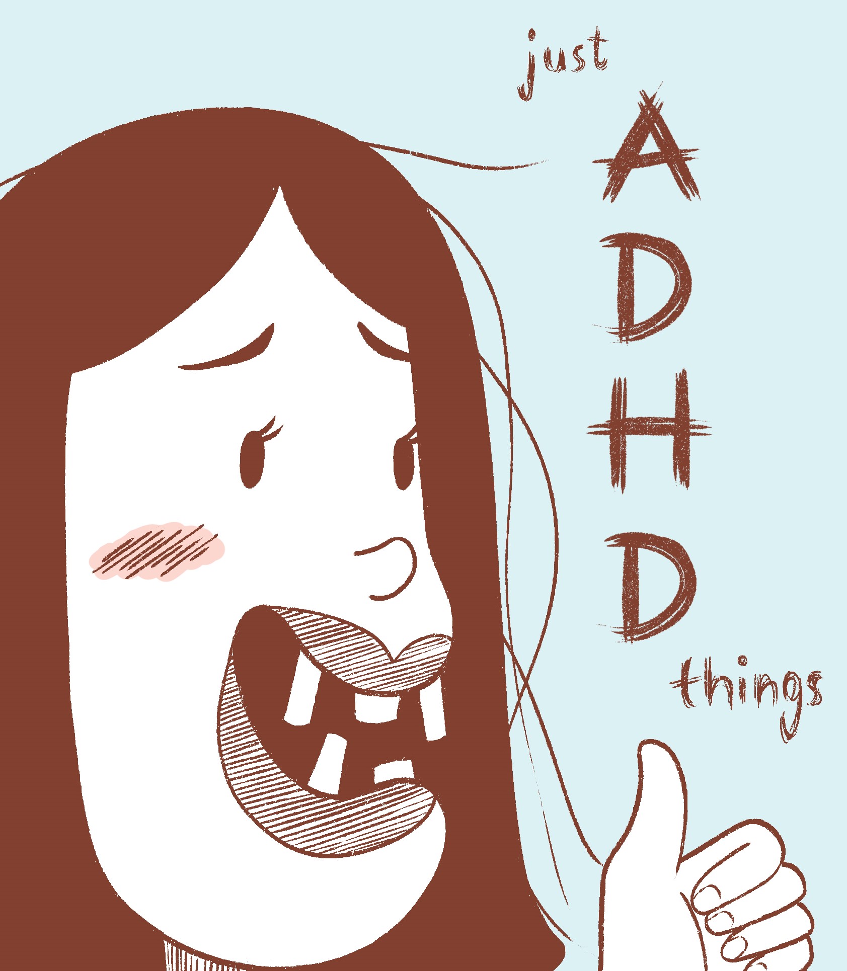 Cover image for just ADHD things