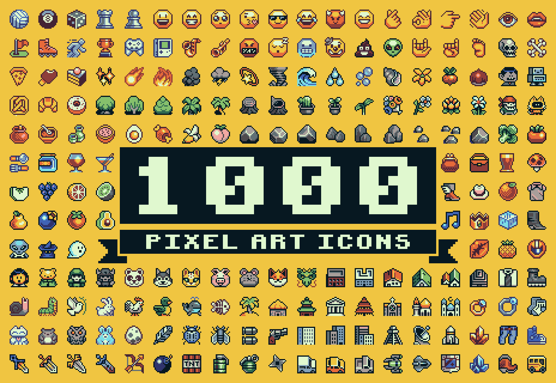 1000-Icons Mega Set by PiiiXL