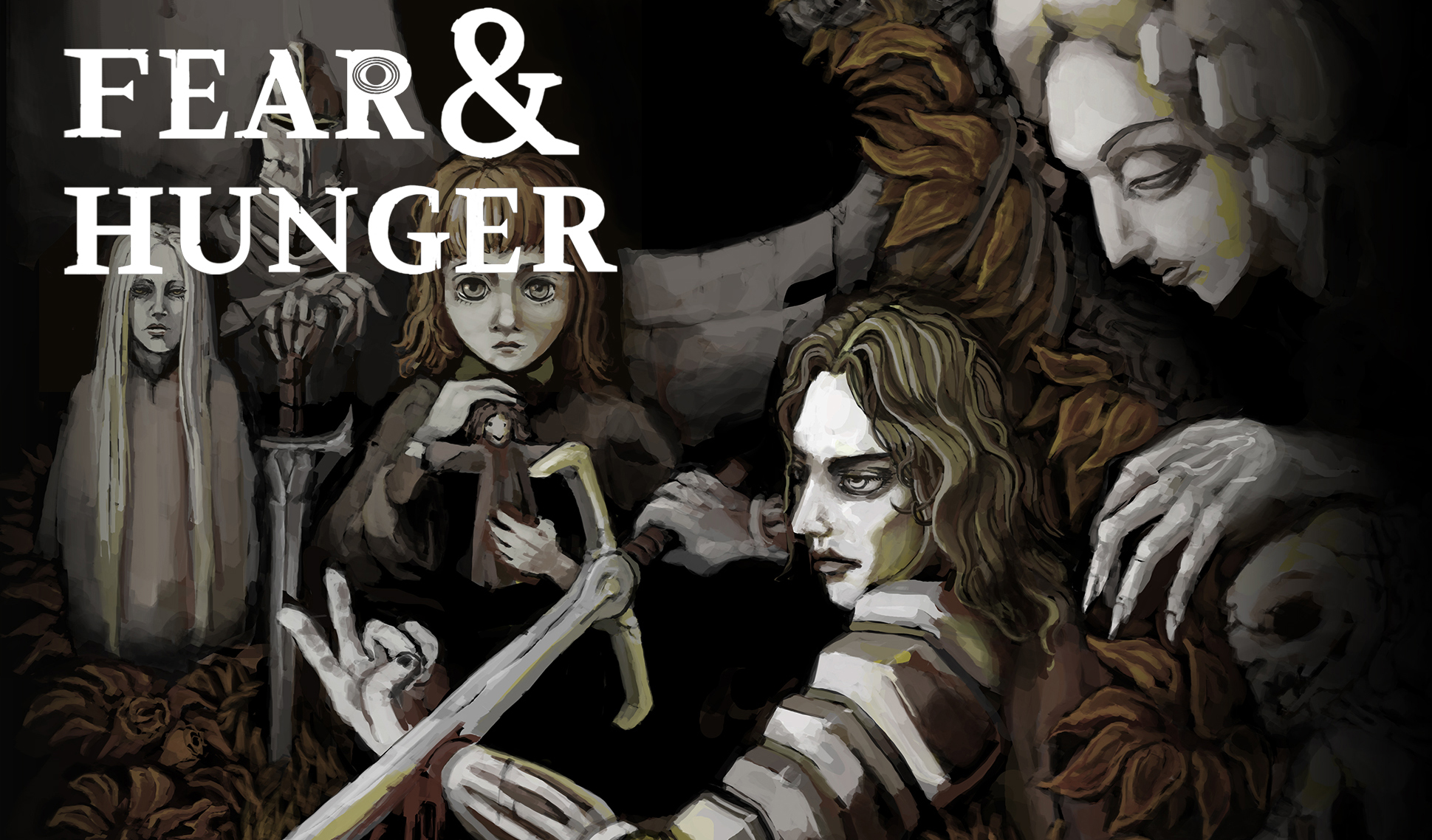 Opening screen of the video game Fear and Hunger