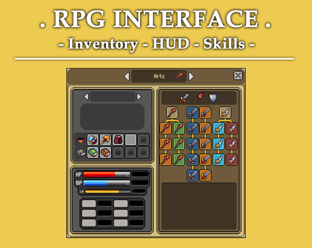 Fantasy RPG UI Elements Pack by Manx Pixels 🇮🇲