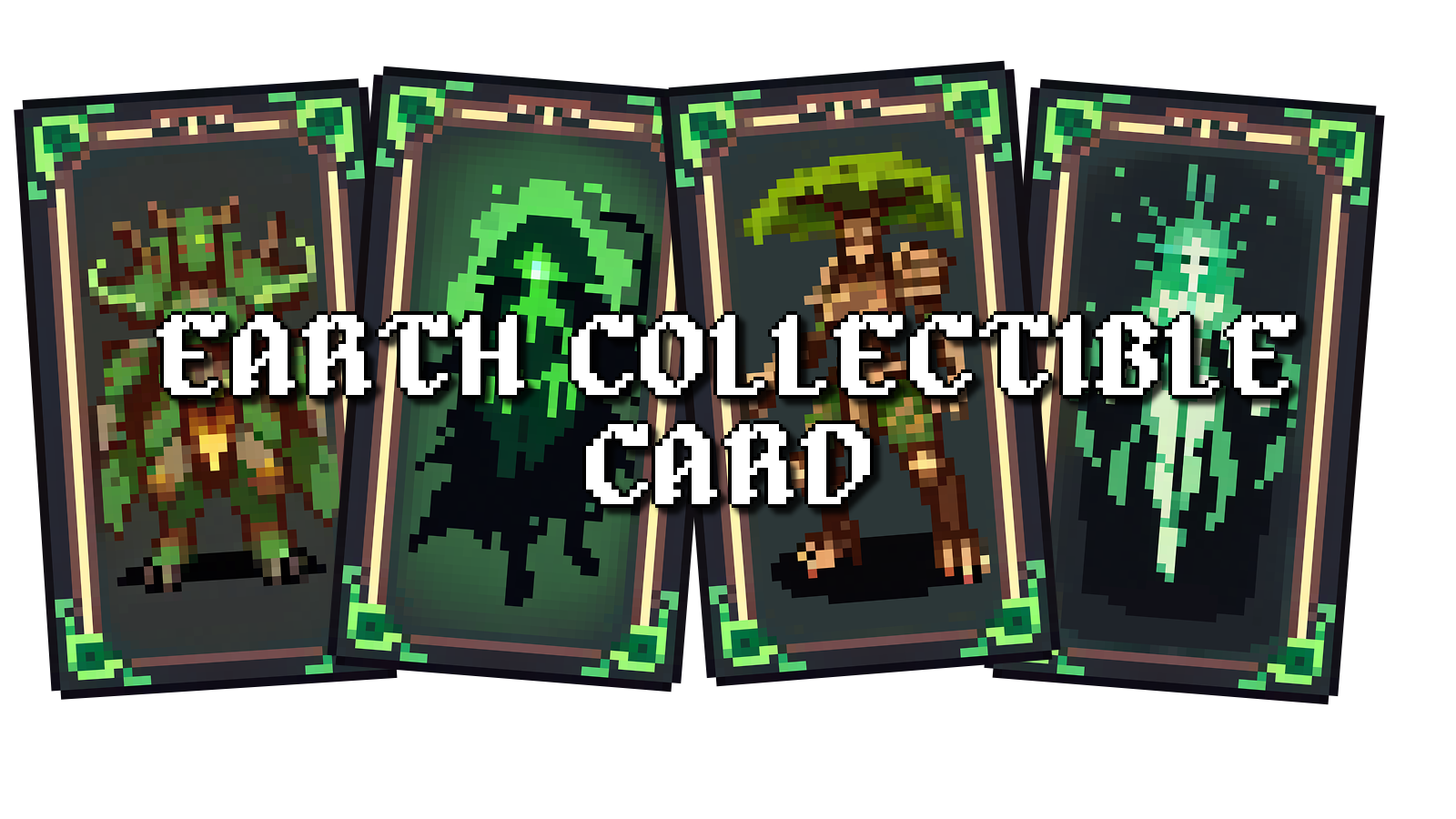 Ultimate Earth Collectible Card Pack Pixel Art - RPG Fantasy Deck Building Pixelart Pack