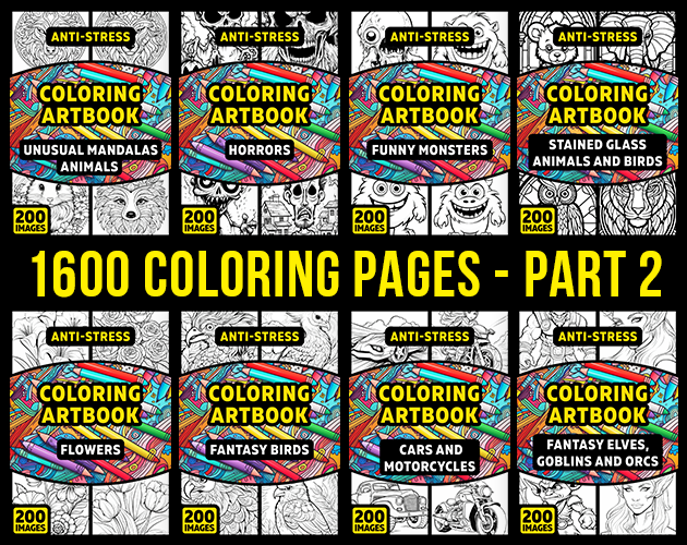 1600 Coloring Pages - Part 2