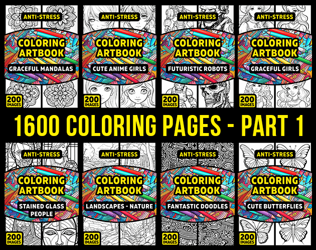 1600 Coloring Pages - Part 1