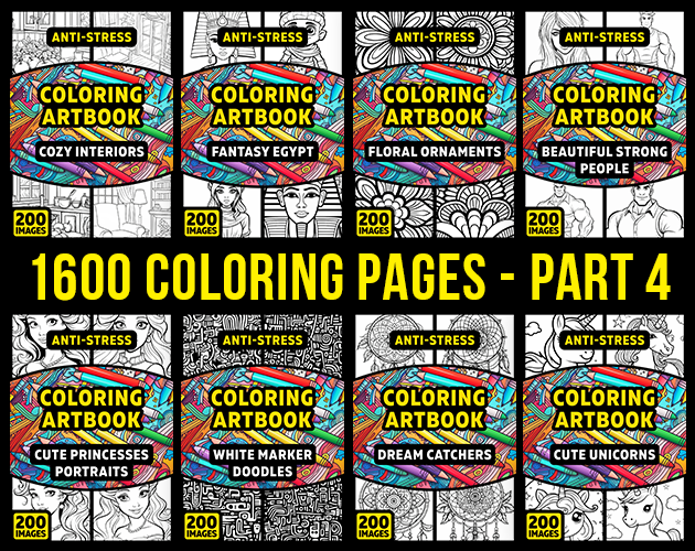 1600 Coloring Pages - Part 4