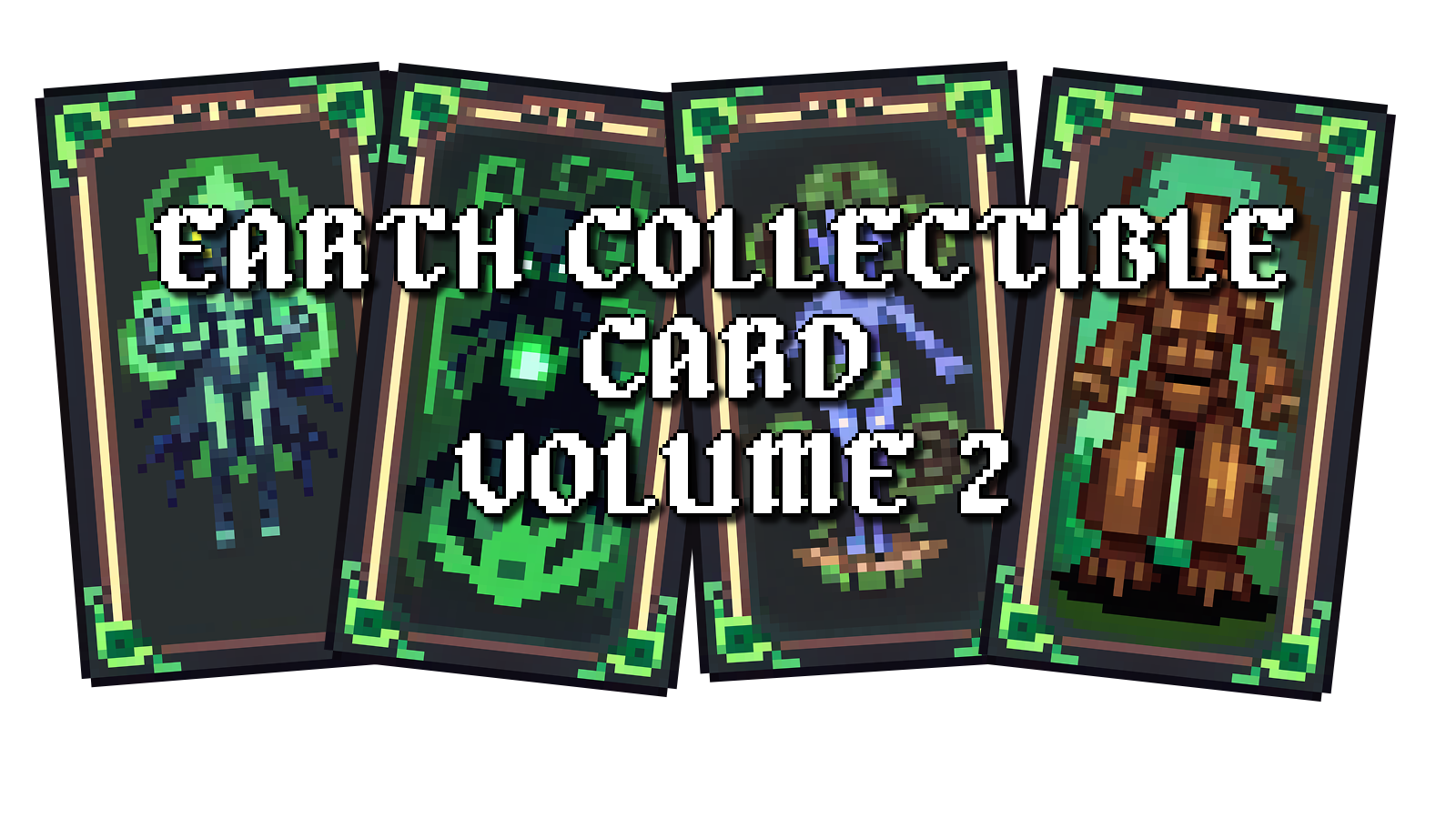 Ultimate Earth Collectible Card Pack 2 Pixel Art - RPG Fantasy Deck Building Pixelart Pack