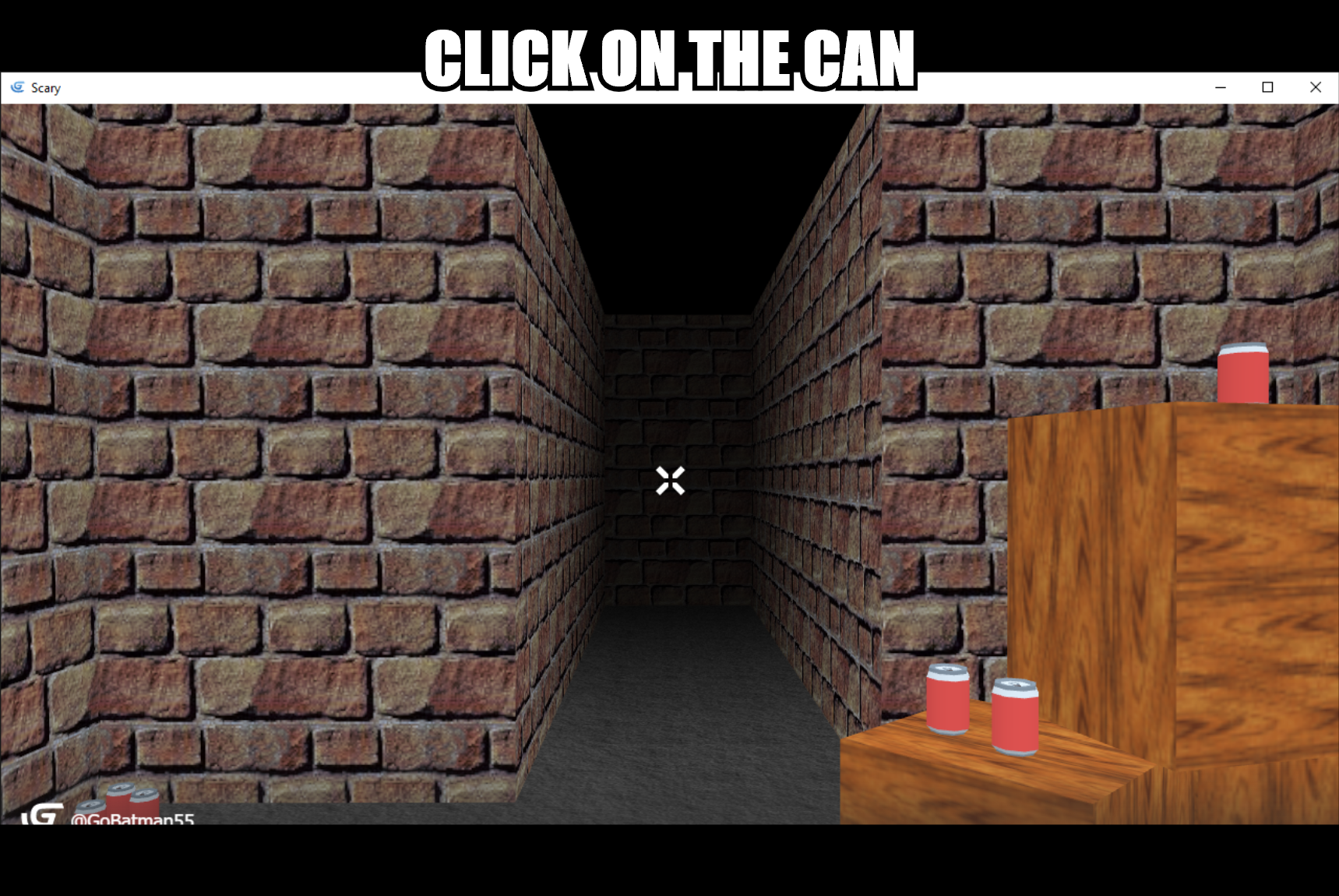 Click on the can