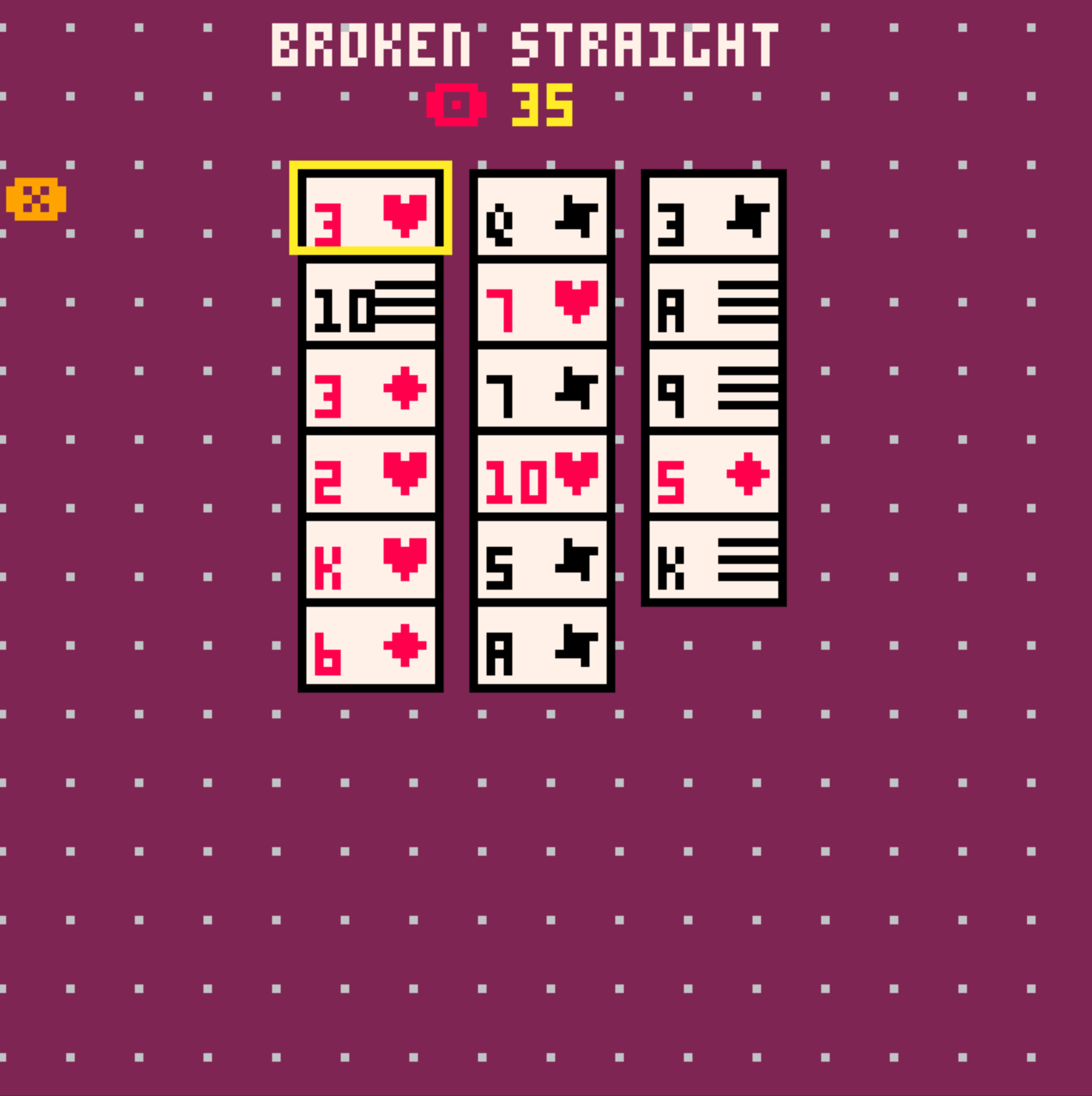 Broken straight by game on for all