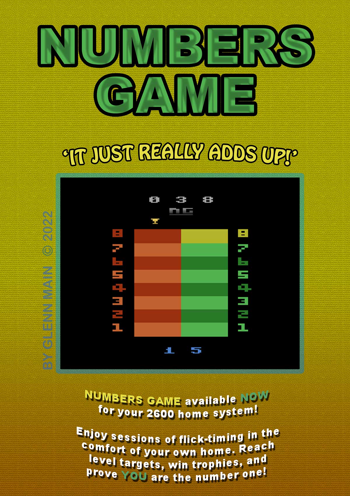 Numbers Game for the Atari 2600 by Glenn Main