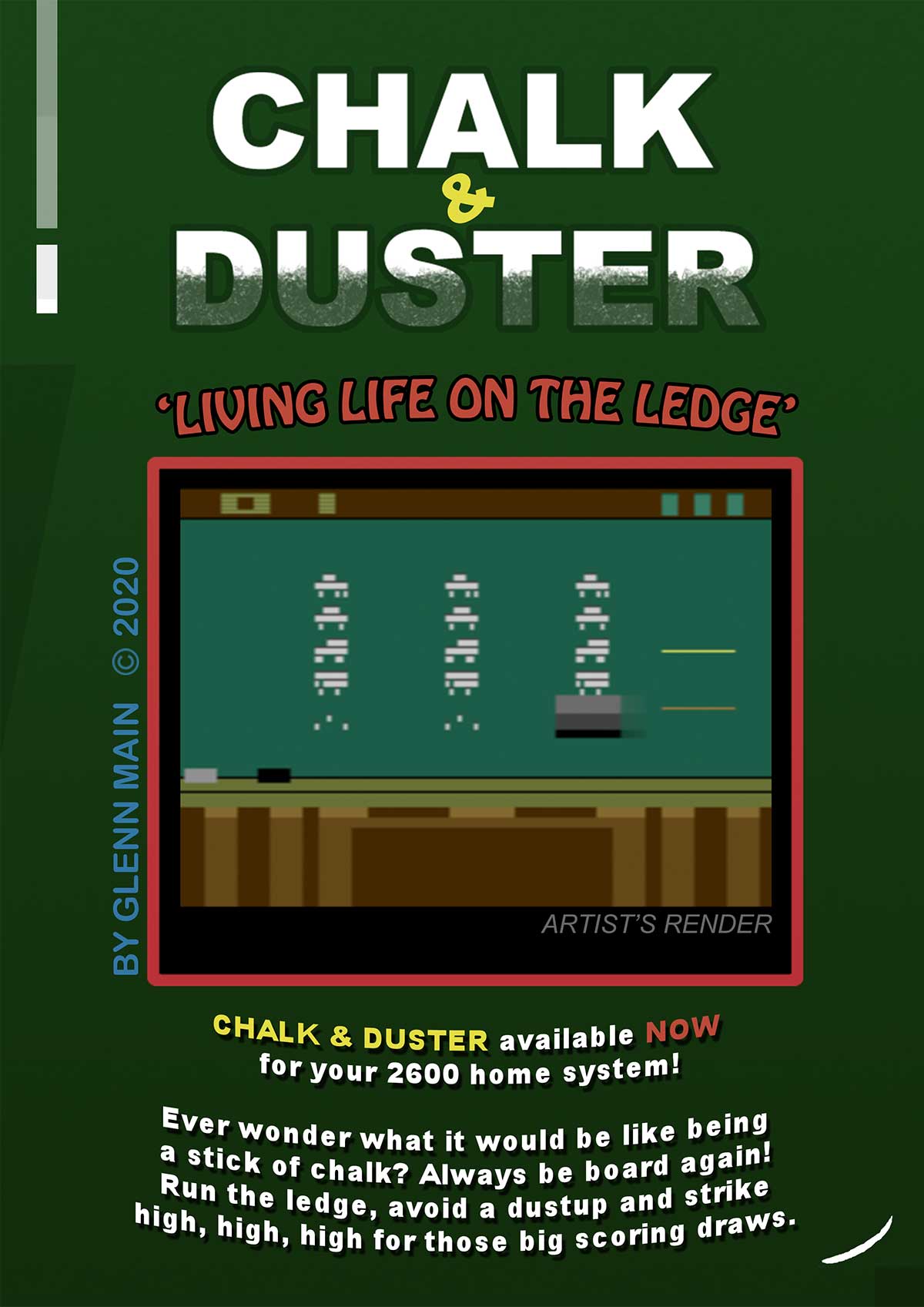 Chalk & Duster for the Atari 2600 by Glenn Main