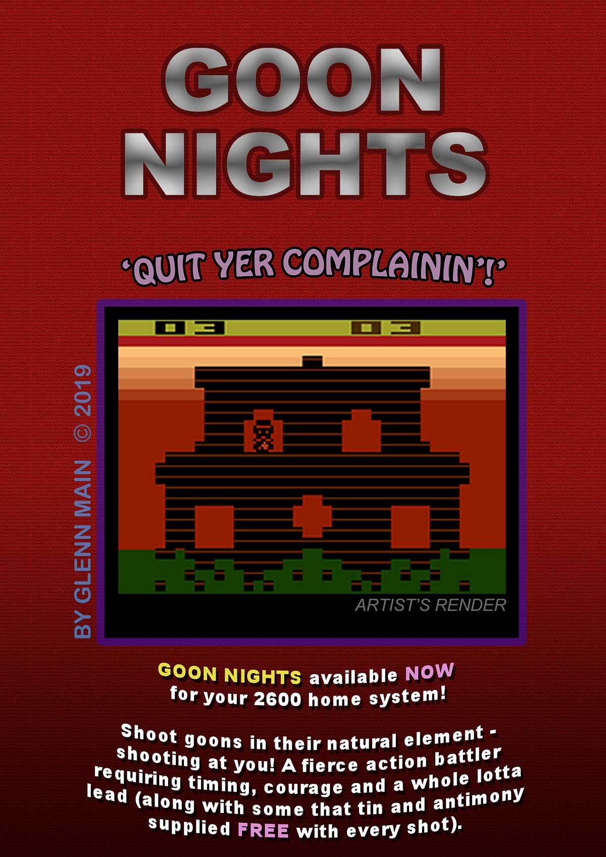 Goon Nights for the Atari 2600 by Glenn Main