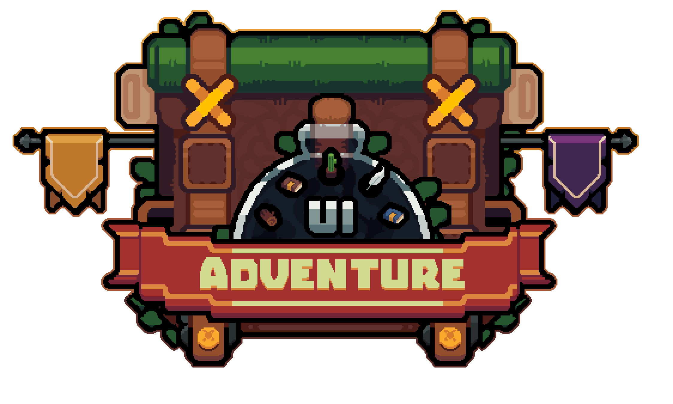 Adventure UI| UI Pixel Art Asset Pack