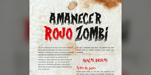 Cover image for Amanecer Rojo Zombi