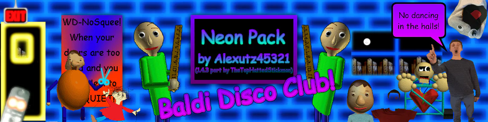 Baldi basics neon pack tuxture