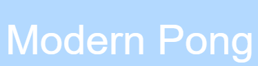 Cover image for modern pong