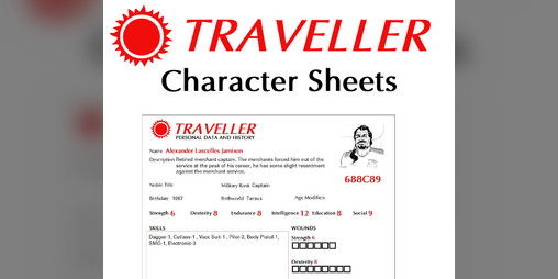 Cover image for Classic Traveller - Custom character sheets