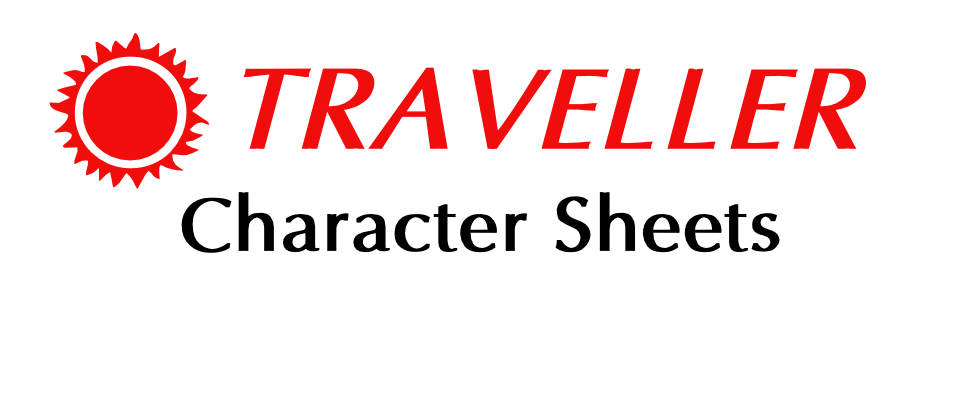 Classic Traveller - Custom character sheets