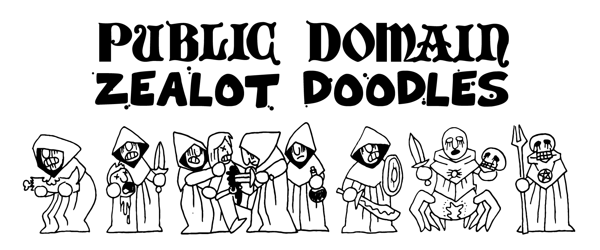 Public Domain Zealot Doodles