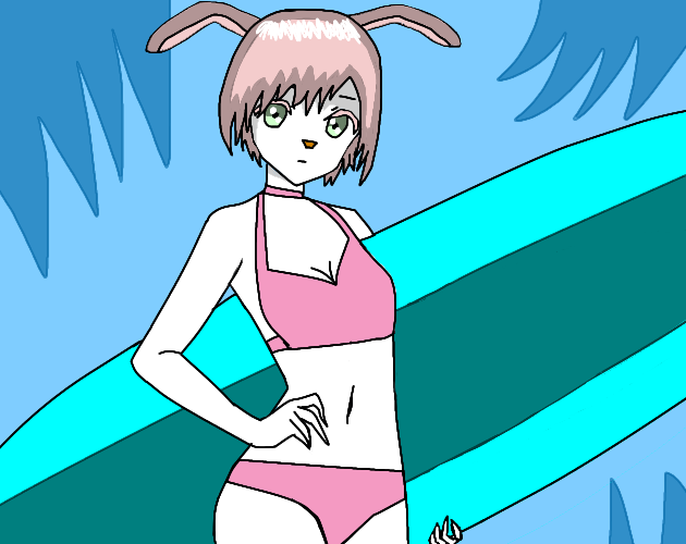 Bunny Girl Surfer