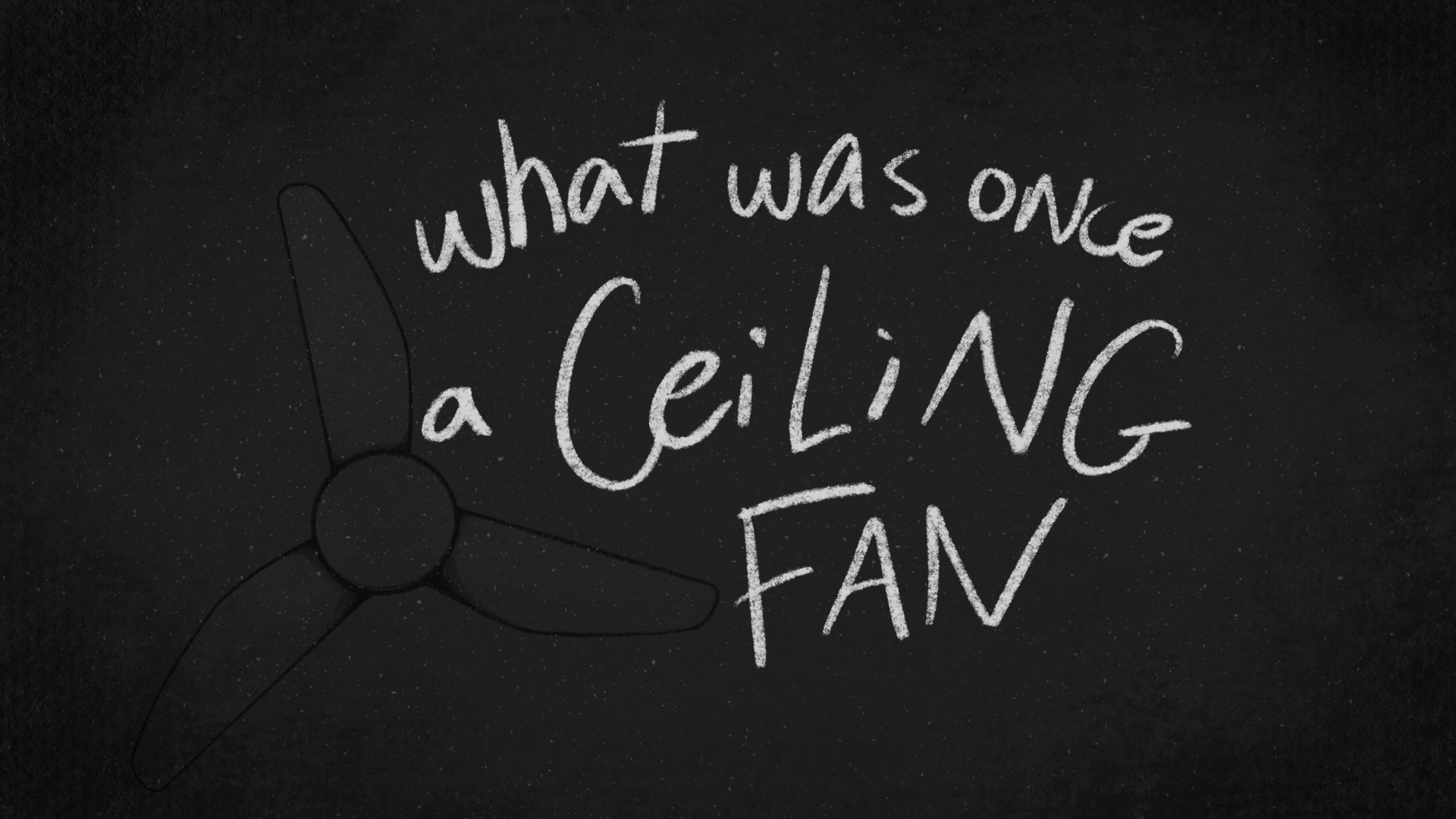 what was once a ceiling fan