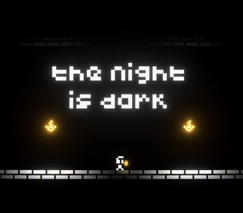 Cover image for the night is dark