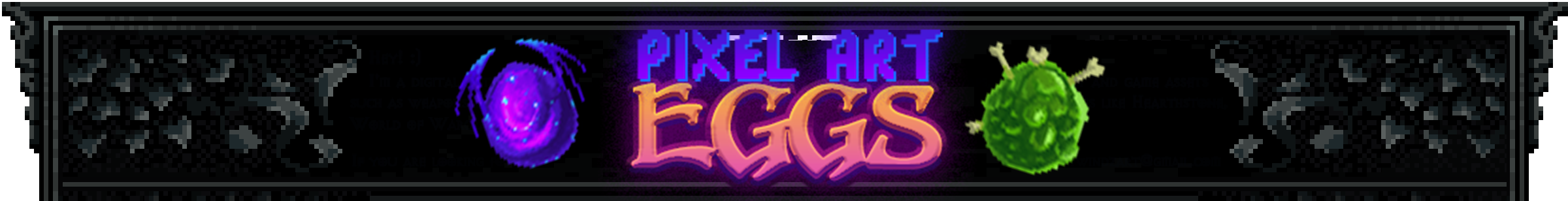 Fantasy Pixel Art Eggs