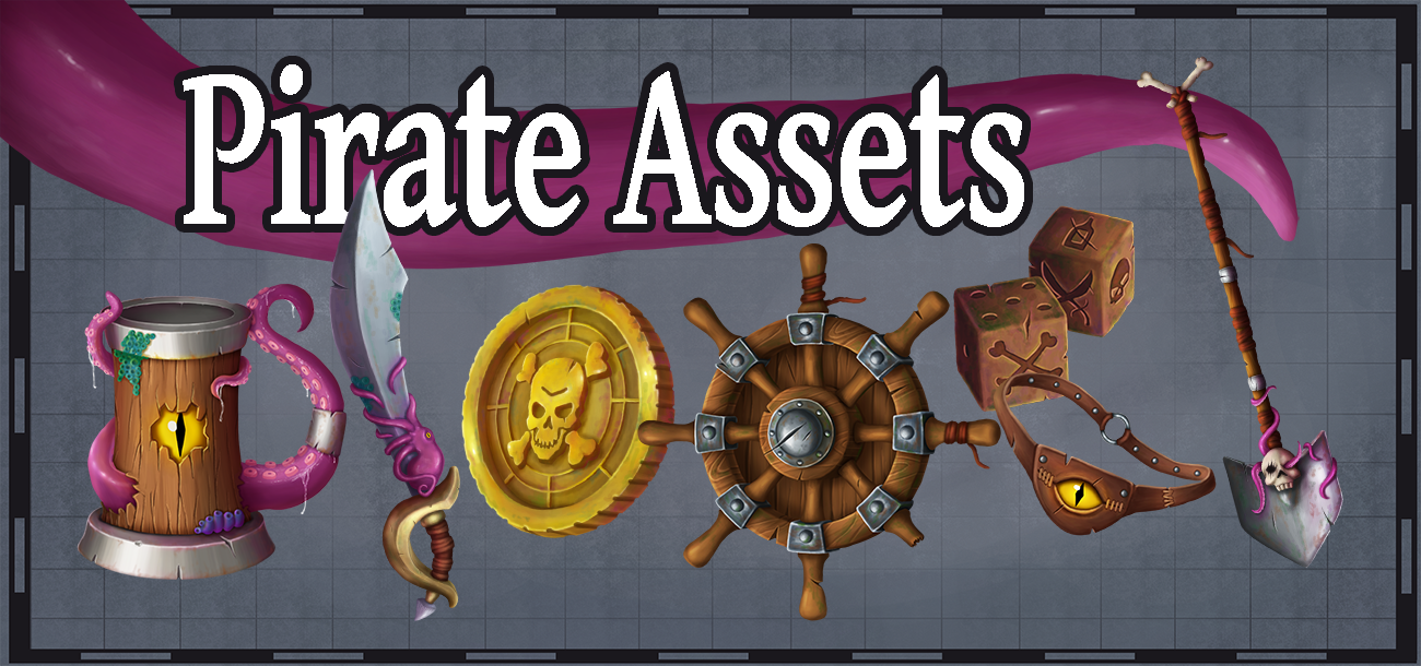 2D Stylized Pirate Game Assets