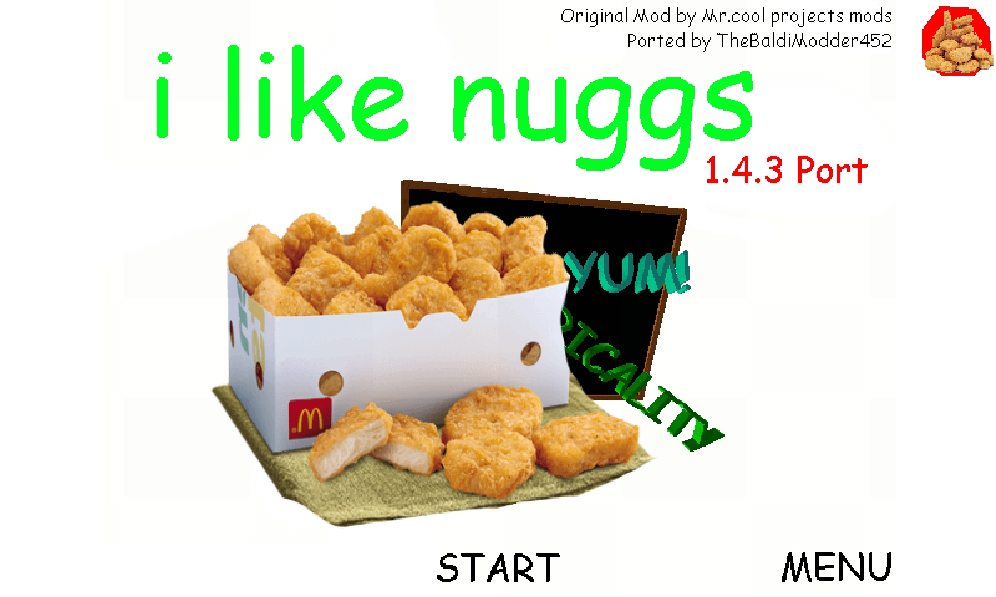 Baldi loves nuggs