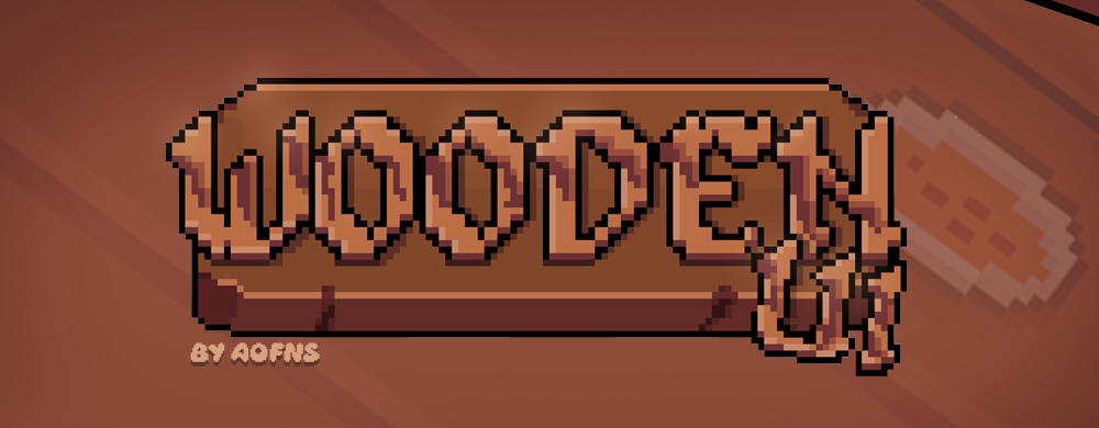 Wooden UI  Pixel Art Asset pack