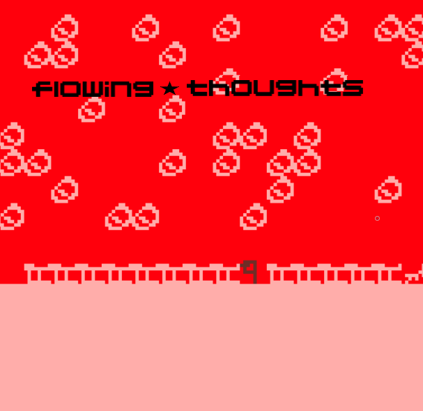 Cover image for flowing thoughts