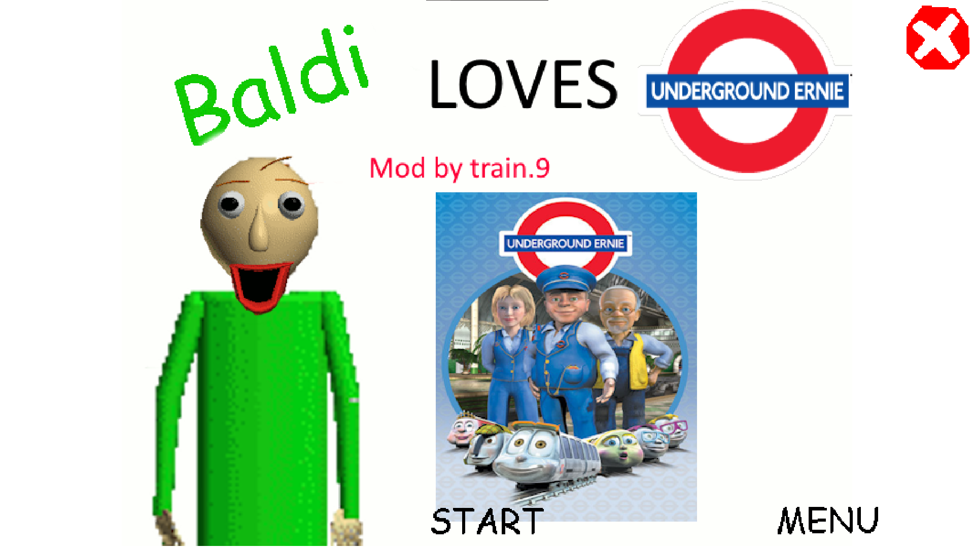 Baldi LOVES Underground Ernie by train.9