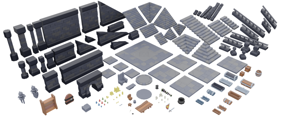 PP's Dungeon LowPoly 3DAsset Pack