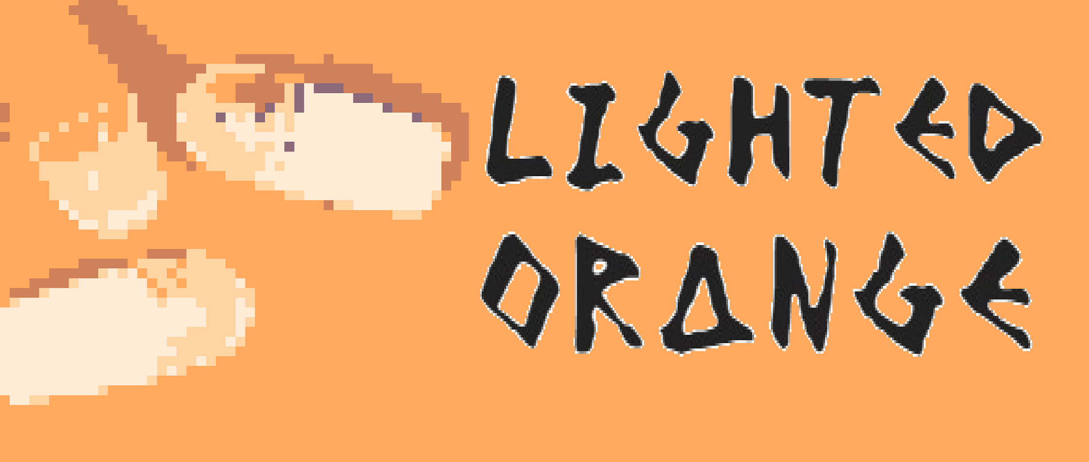 Lighted Orange Font - Regular