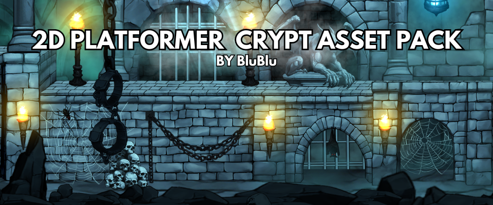 2D Platformer Crypt Asset Pack