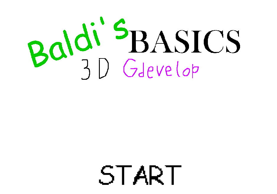 Baldi's Basics 3D Gdevelop by Blue Interactive
