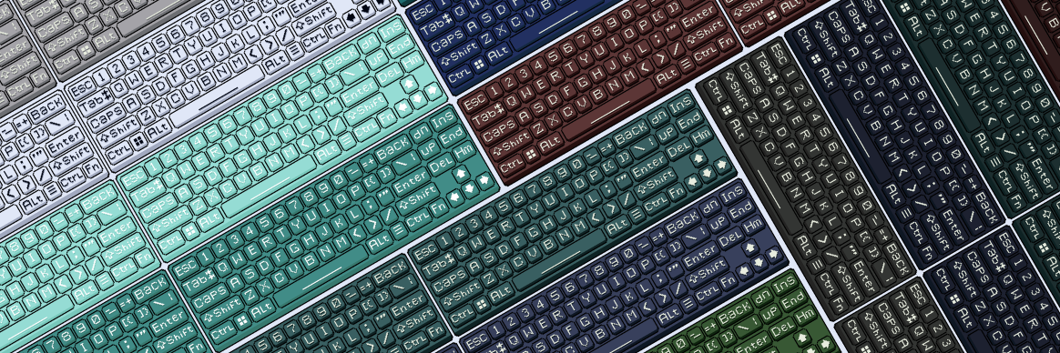 Stylized Pixel Keyboard Pack