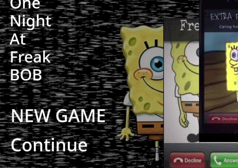 Cover art for One night at freaky bob v1.0, an adult visual novel by Spongeboyahoy92