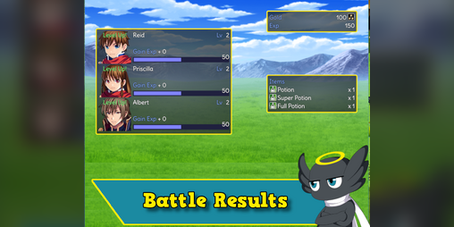 Cover image for Hakuen Studio Battle Results for RPG Maker MZ