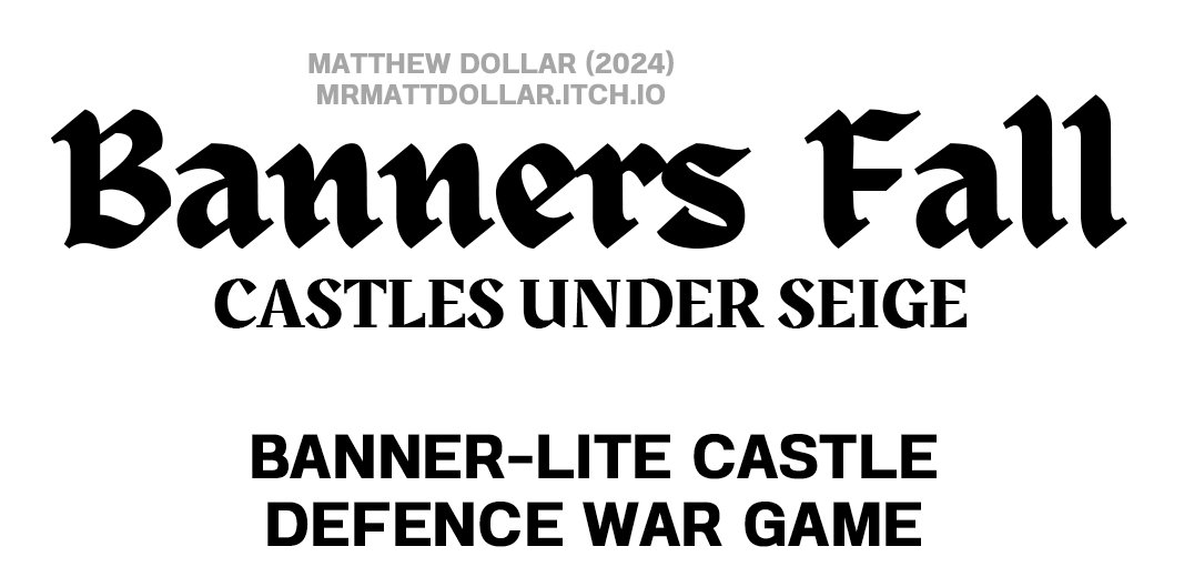 Banners Fall: Castles Under Siege