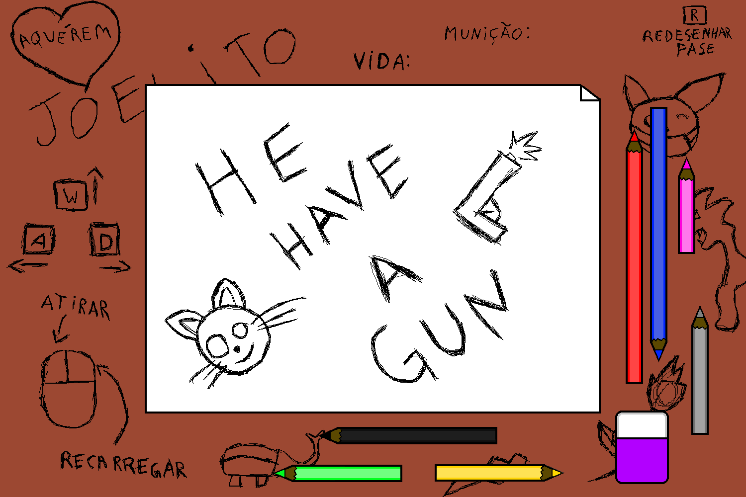 He have a gun