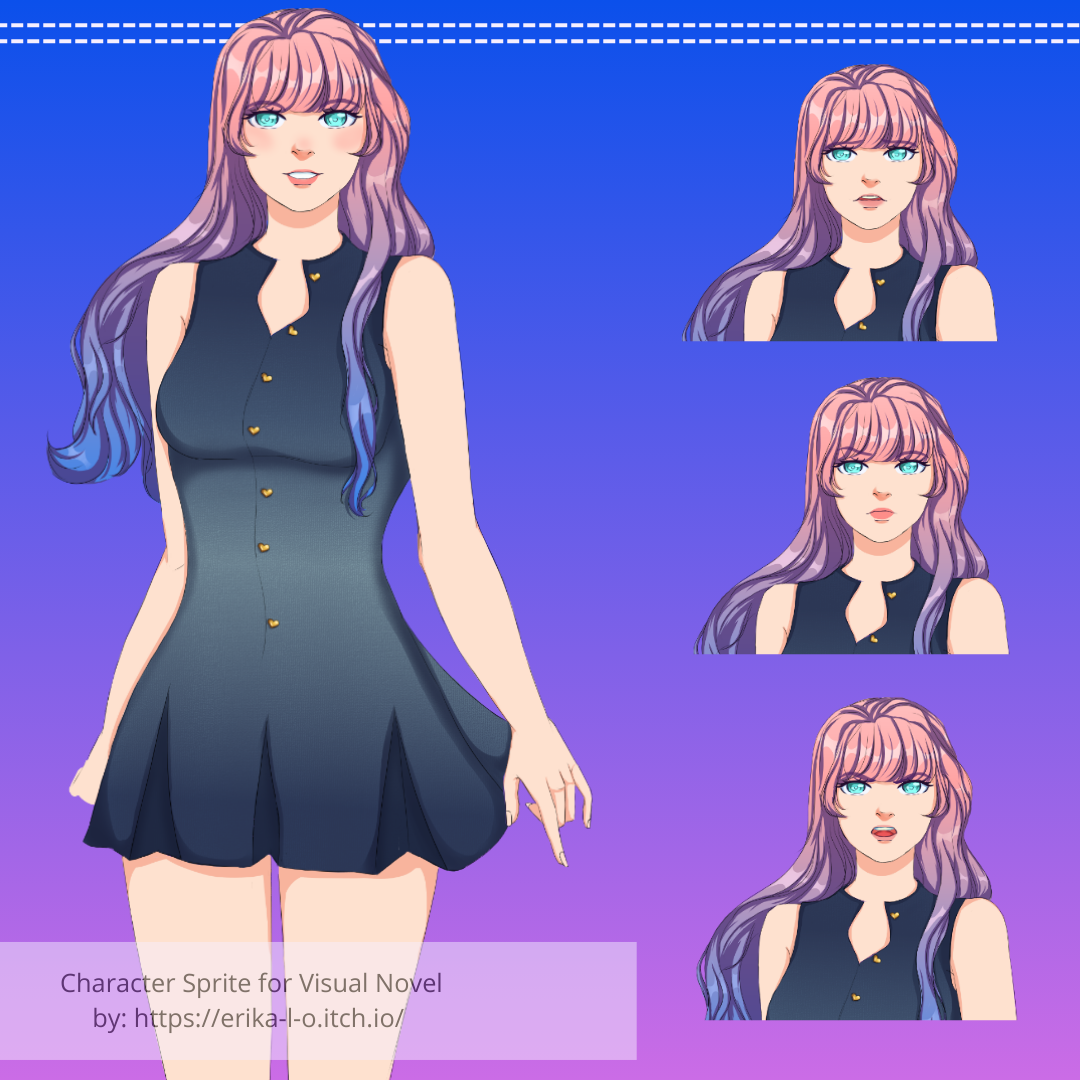 New Female Sprite For Visual Novel Itch io New Female Sprite For Visual Novel Itch io