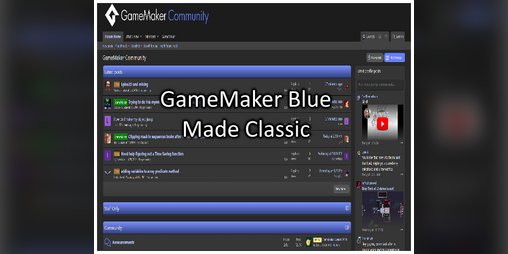 Cover image for GameMakerCommunity Classicified Blue
