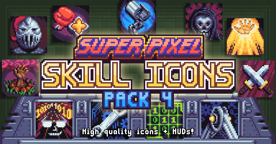 Super Pixel Skill Icons Pack 4