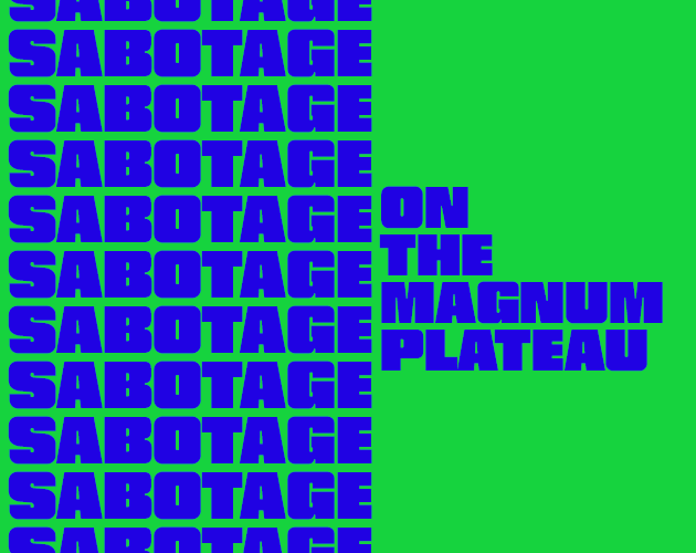 Cover image for Sabotage on the Magnum Plateau