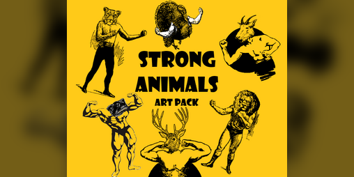 Cover image for Strong Animals Art Pack