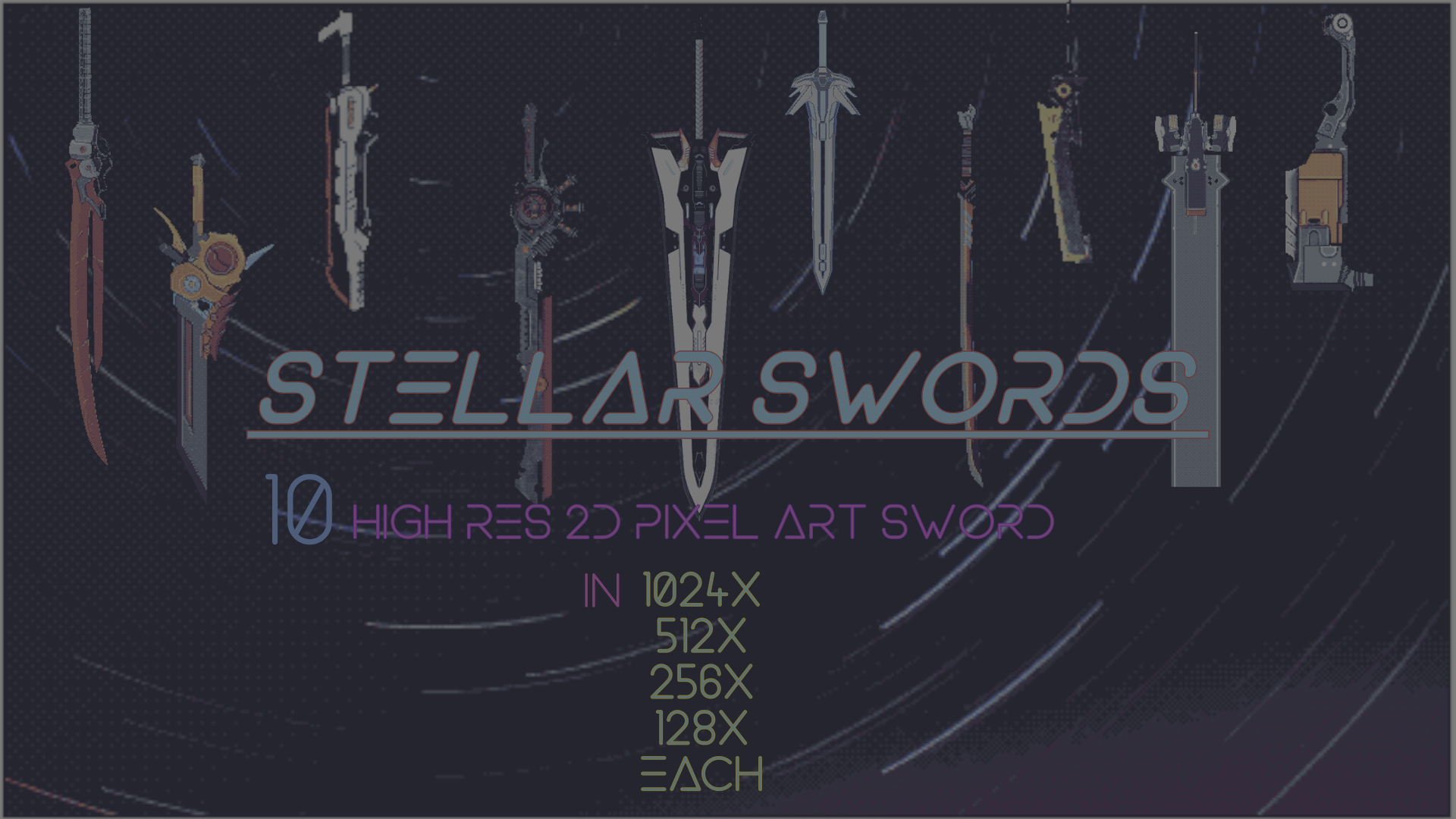 Stellar Swords:High-Res 2D Pixel Art