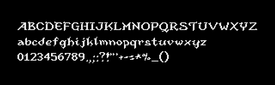 Pixel Font - OUTFLANK