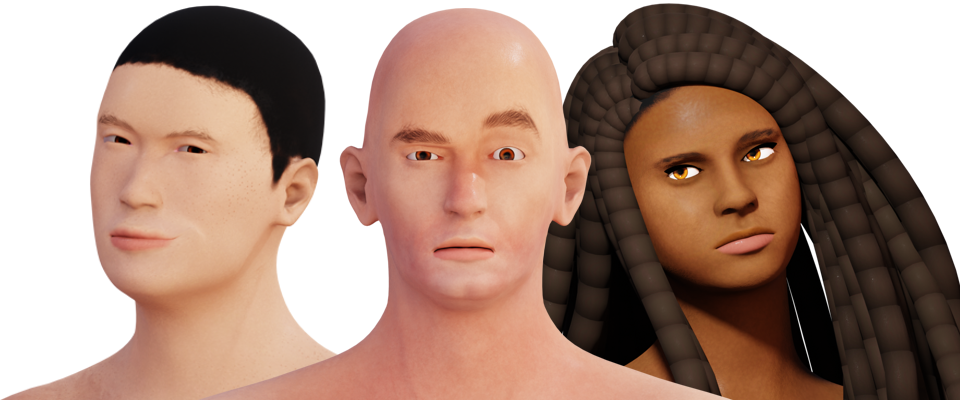 Skins Vol.1 | A Skin Texture Pack Compatible with MakeHuman